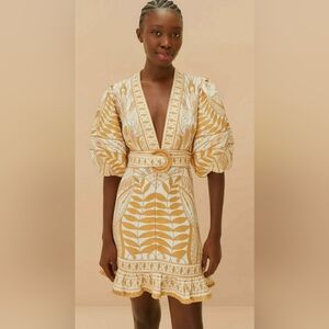 Farm Rio Lace Nature Mini Dress *No Belt*